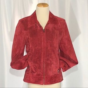 💲🔟SALE Style & Co Red Suede Leather Jacket
